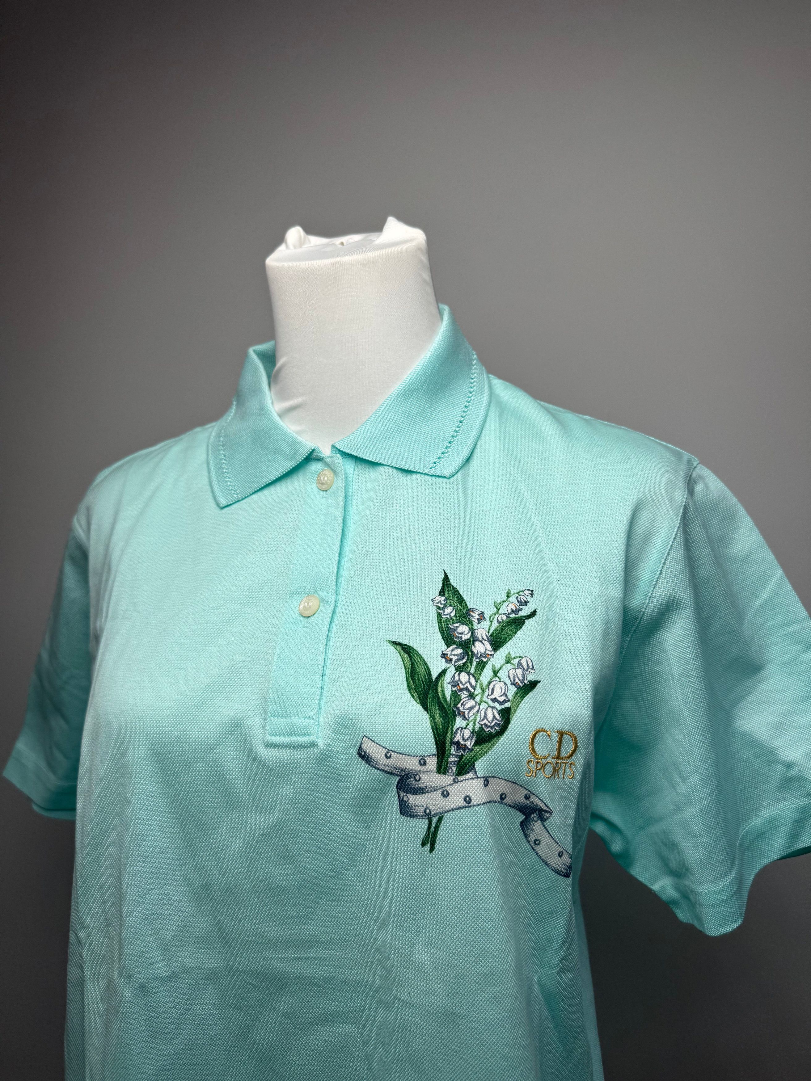 Dior Vintage Polo Shirt Turquoise L Size L / US 10 / IT 46 - 10 Thumbnail