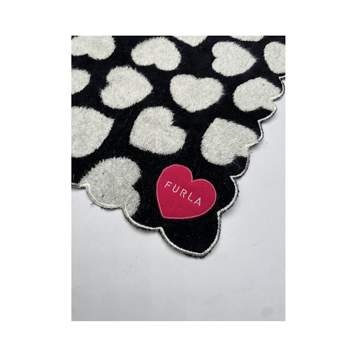 Furla Black Cotton Scarf Size ONE SIZE - 4 Thumbnail