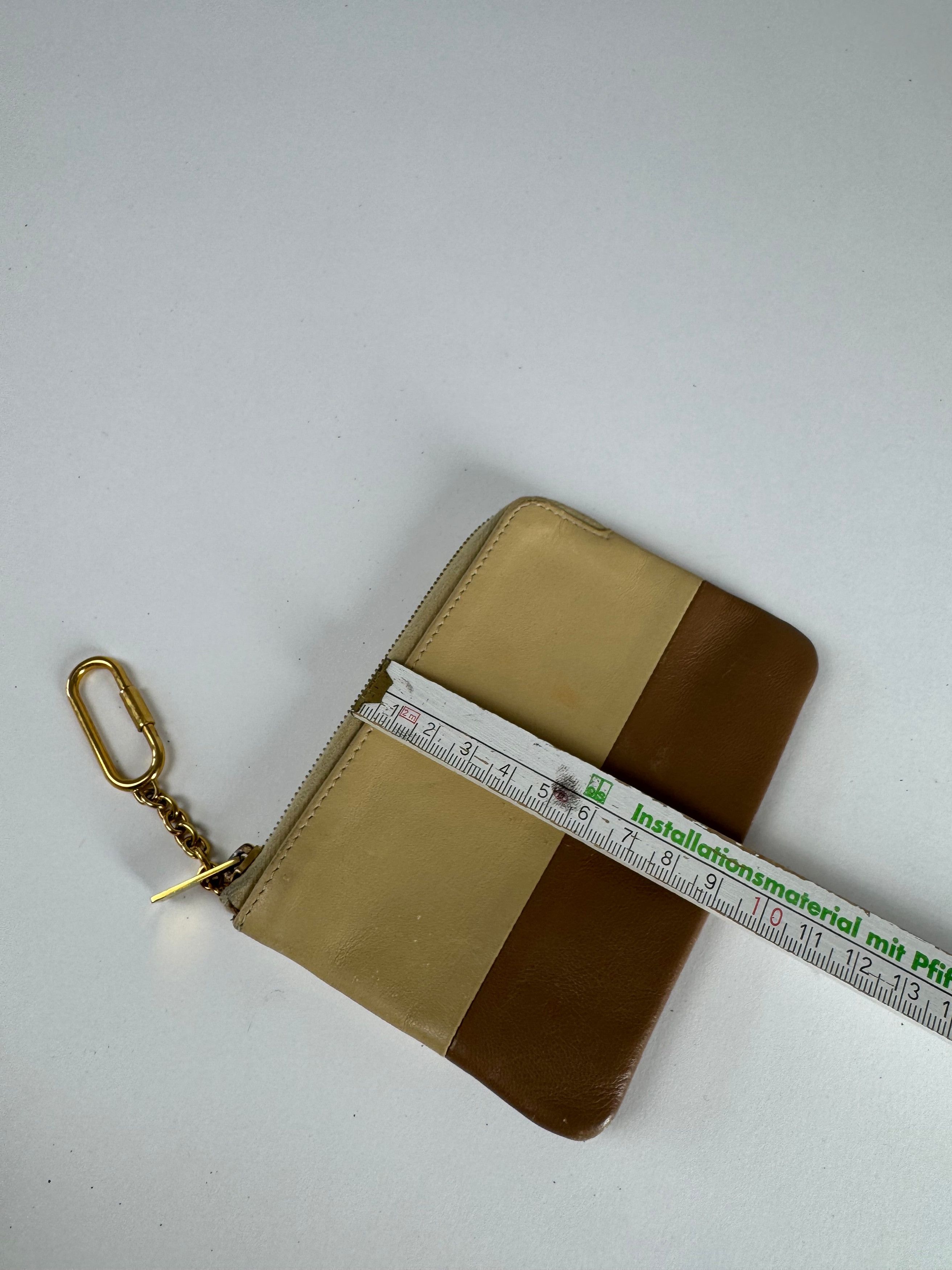 Celine Vintage Paris Leather Card Holder Beige Brown Size ONE SIZE - 10 Thumbnail