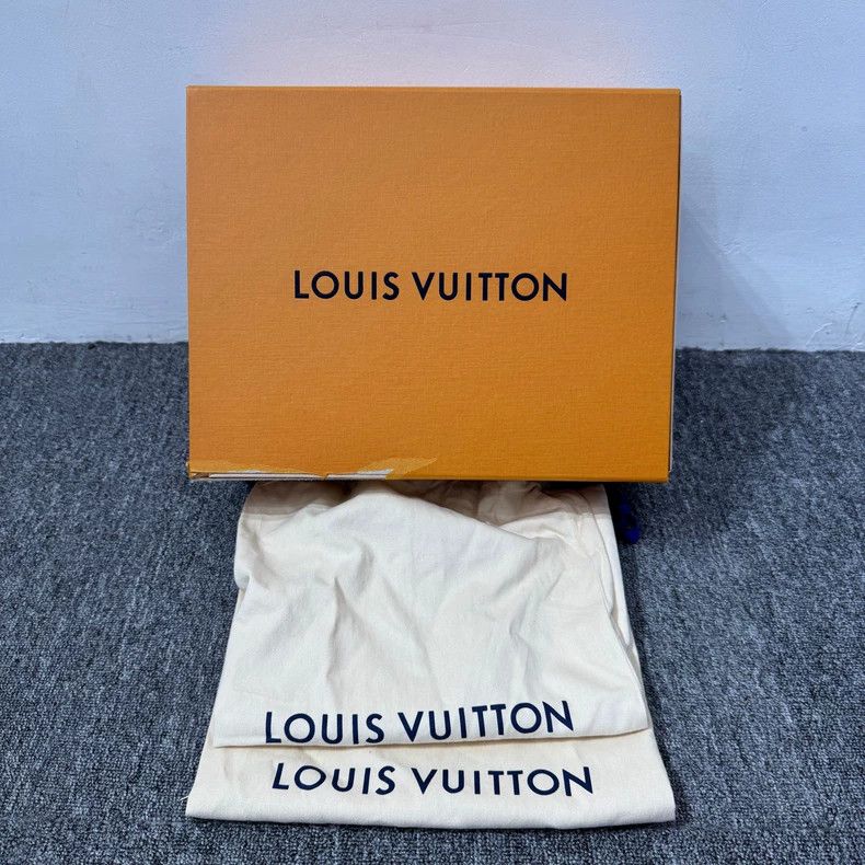 Louis Vuitton Louis Vuitton Blue Denim Trainer Sneakers Size US 6 / EU 39 - 6 Thumbnail
