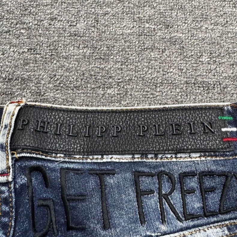 Vintage Philipp Plein Distressed Denim Jeans Size US 32 / EU 48 - 3 Thumbnail