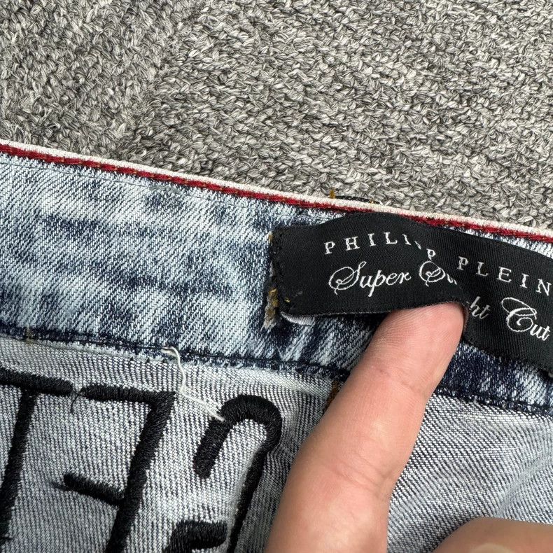 Vintage Philipp Plein Distressed Denim Jeans Size US 32 / EU 48 - 7 Thumbnail