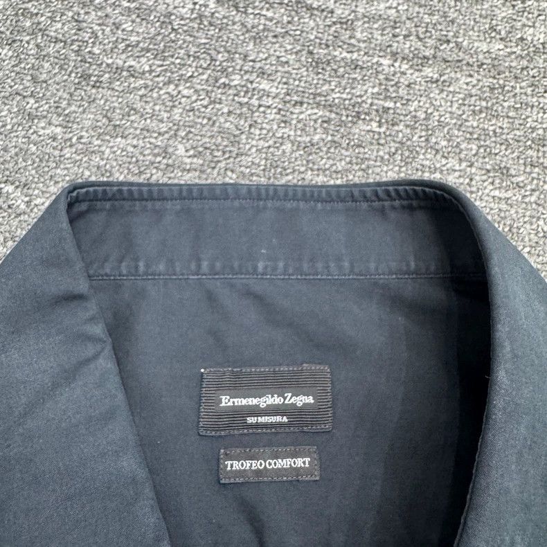 Ermenegildo Zegna Ermenegildo Zegna Solid Color Shirt Size US M / EU 48-50 / 2 - 4 Thumbnail