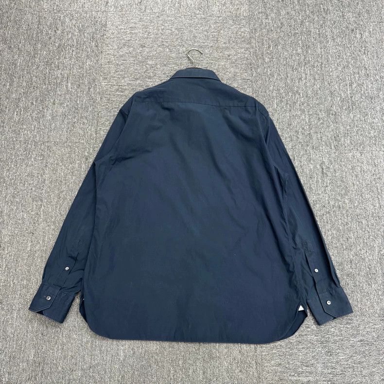Ermenegildo Zegna Ermenegildo Zegna Solid Long-Sleeve Shirt Size US M / EU 48-50 / 2 - 2 Thumbnail