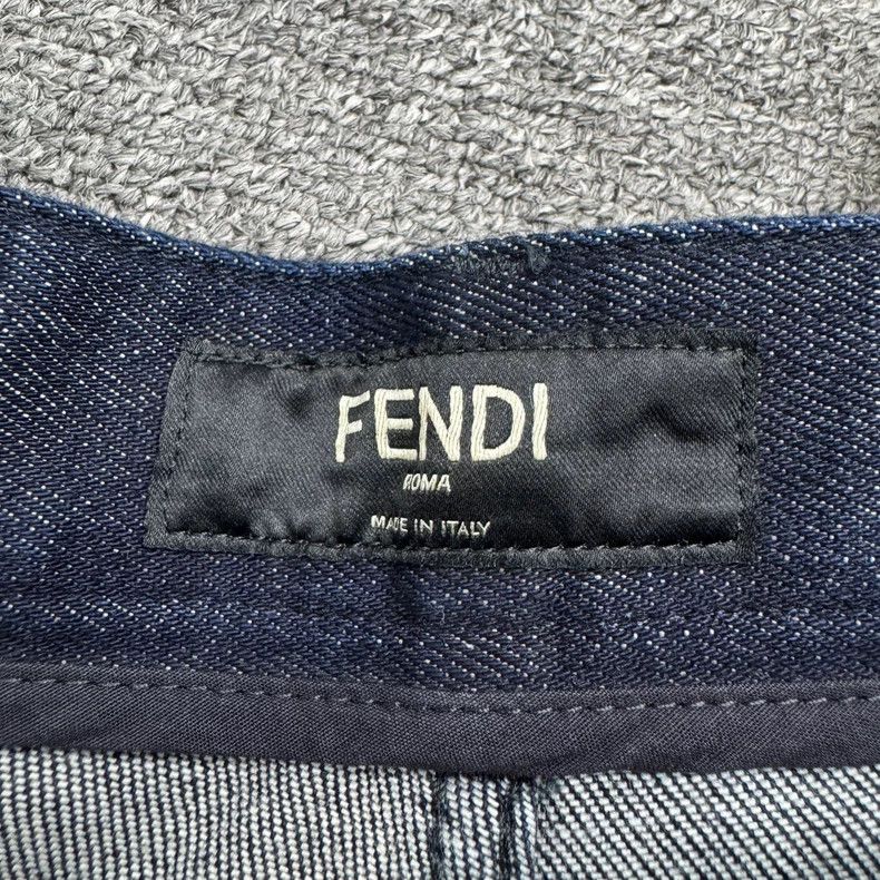 Fendi Fendi Embroidered Letter Denim Jeans Size US 36 / EU 52 - 4 Thumbnail