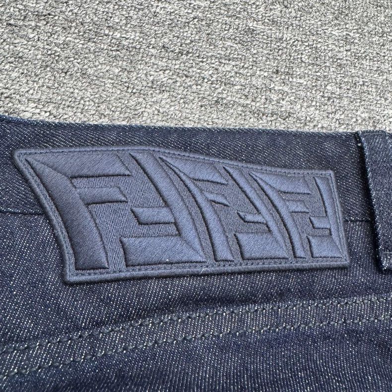 Fendi Fendi Embroidered Letter Denim Jeans Size US 36 / EU 52 - 3 Thumbnail