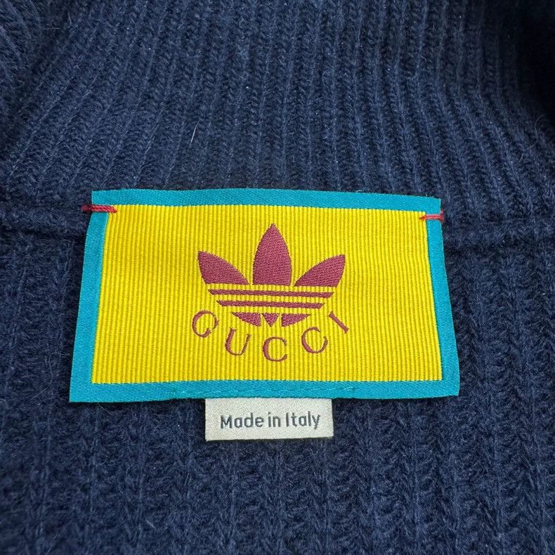 Gucci Gucci Adidas Collaboration Spliced Wool Zip Jacket Size US M / EU 48-50 / 2 - 3 Thumbnail