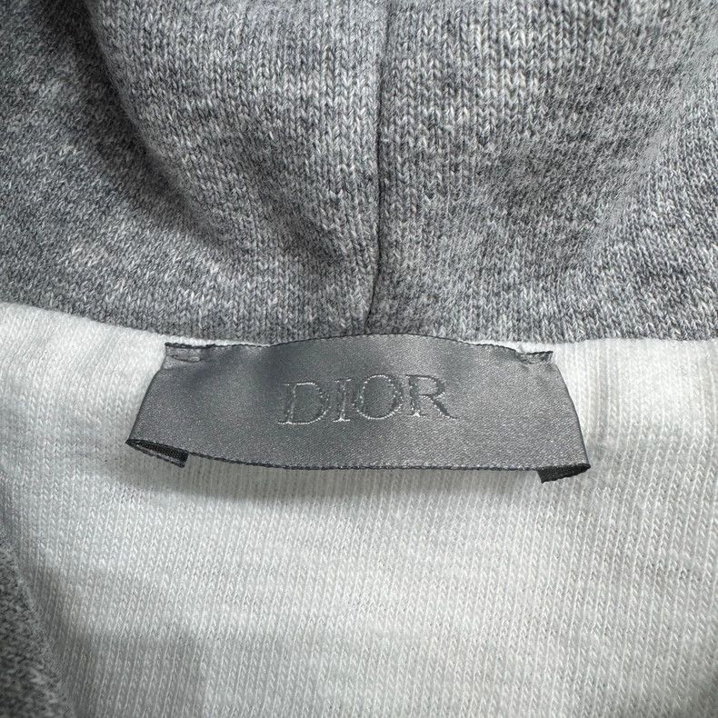 Dior Dior Distressed Logo Hoodie Sweatshirt Size US L / EU 52-54 / 3 - 3 Thumbnail
