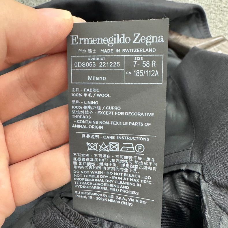 Ermenegildo Zegna Zegna Su Misrua Check Wool Blazer Size US XXL / EU 58 / 5 - 5 Thumbnail