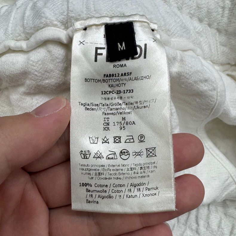 Fendi Fendi Double F Print White Shorts Size US 30 / EU 46 - 4 Thumbnail