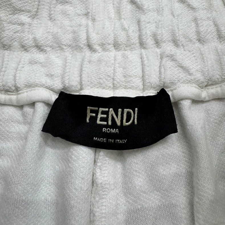 Fendi Fendi Double F Print White Shorts Size US 30 / EU 46 - 3 Thumbnail