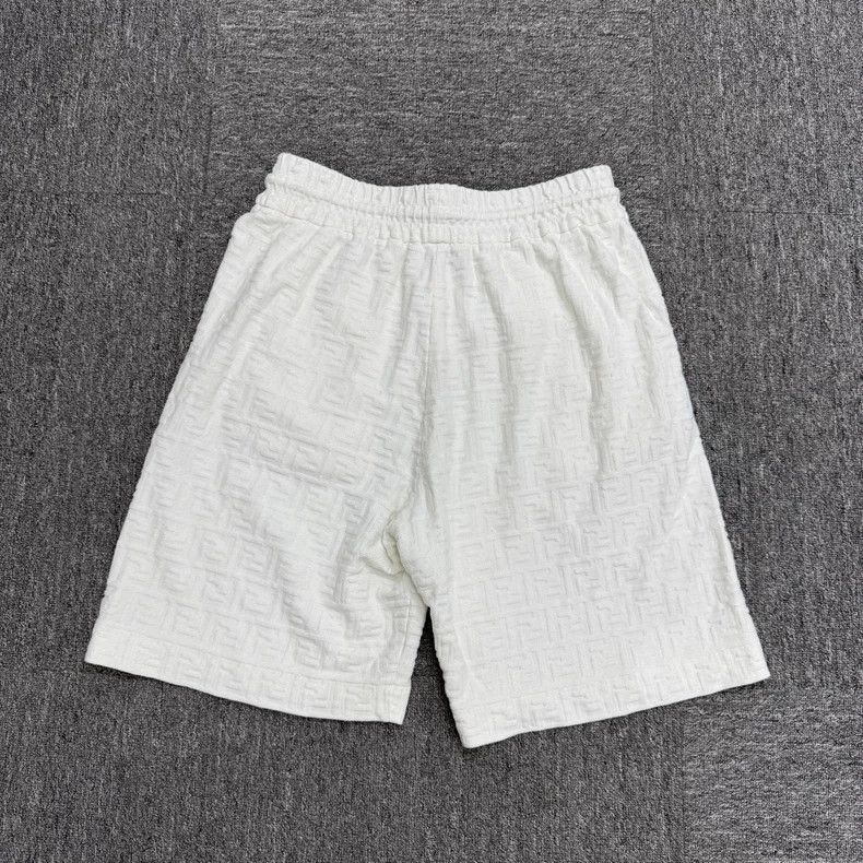 Fendi Fendi Double F Print White Shorts Size US 30 / EU 46 - 2 Thumbnail