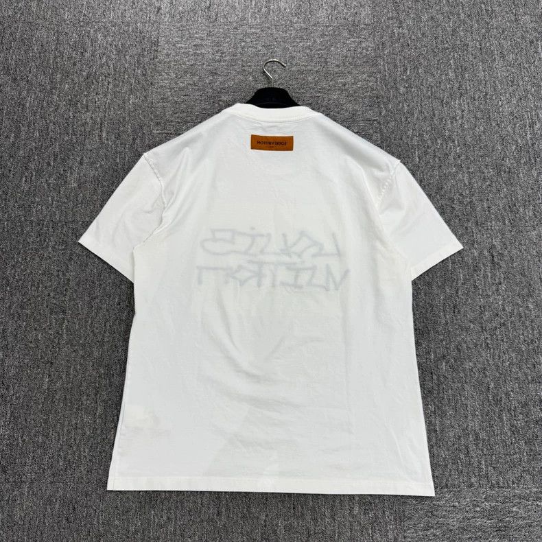 Louis Vuitton Louis Vuitton Embroidered Letter Short Sleeve Size US XL / EU 56 / 4 - 2 Thumbnail