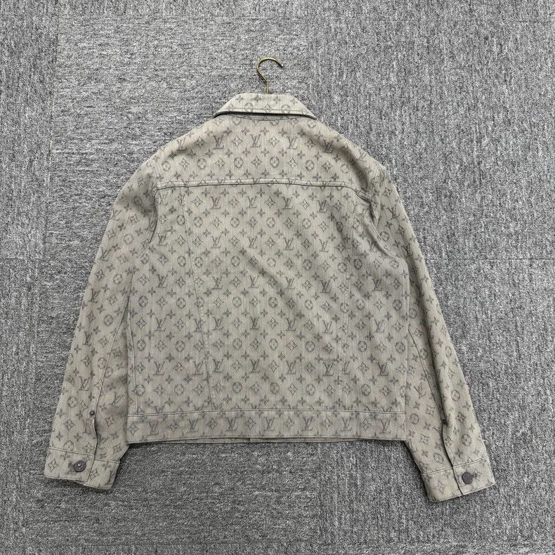 Louis Vuitton Louis Vuitton Grey Monogram Denim Jacket Size US S / EU 44-46 / 1 - 2 Thumbnail