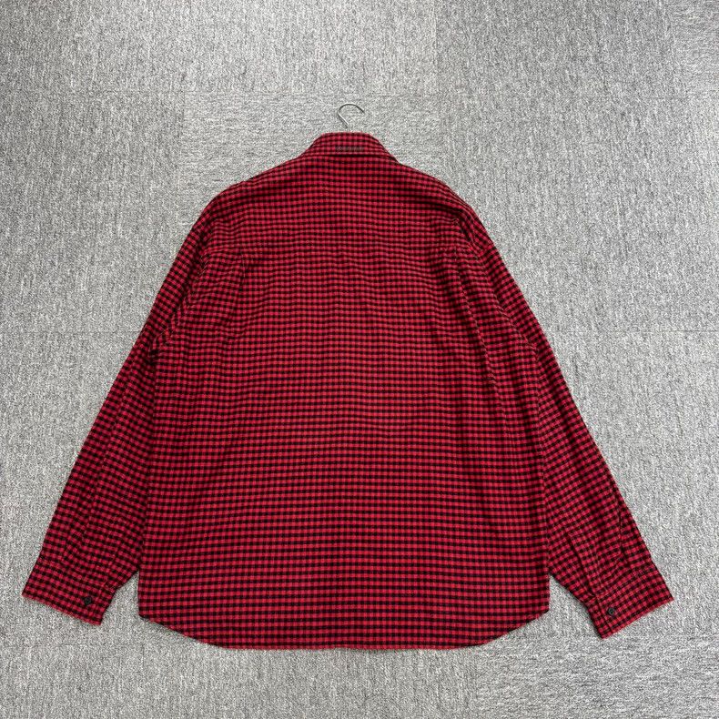 Balenciaga Balenciaga Red Plaid Double-Sided Shirt Size US S / EU 44-46 / 1 - 4 Thumbnail