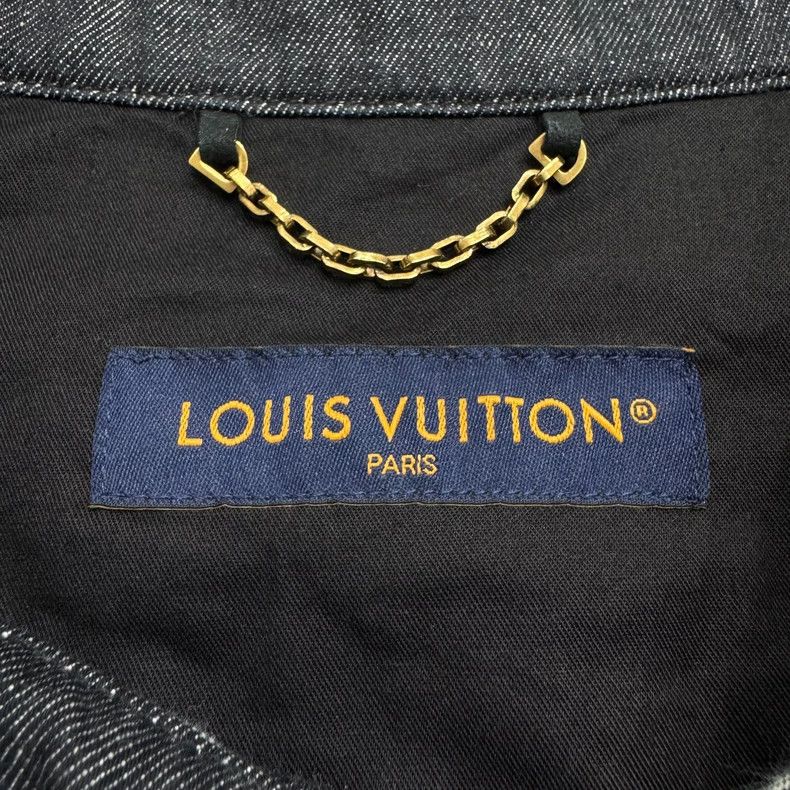 Louis Vuitton Louis Vuitton Denim Embroidered Short Sleeve Shirt Size US XXL / EU 58 / 5 - 4 Thumbnail