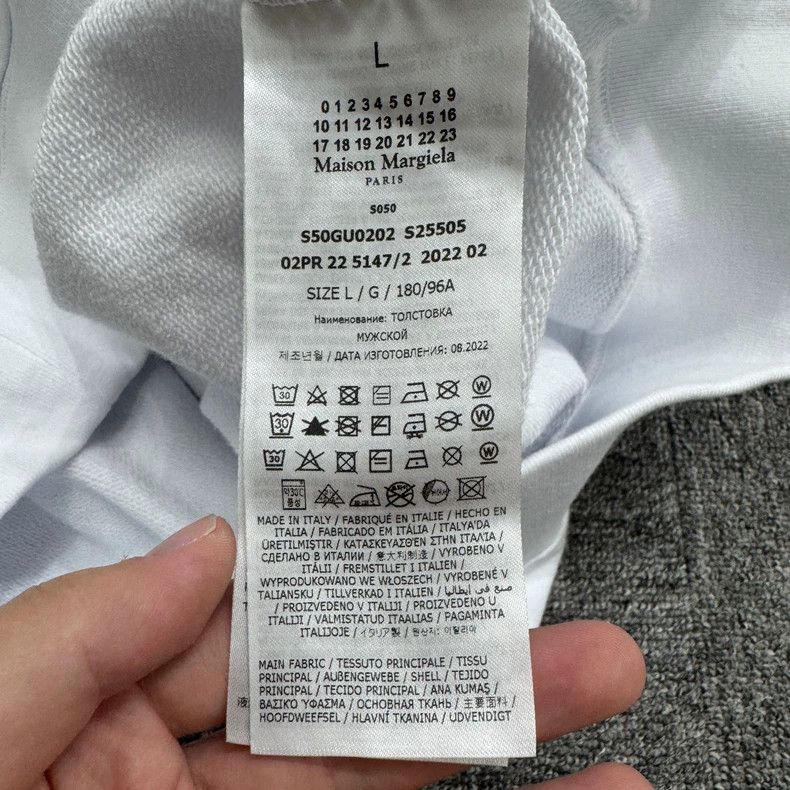 Maison Margiela Maison Margiela Embroidered Letter Hoodie Size US L / EU 52-54 / 3 - 4 Thumbnail