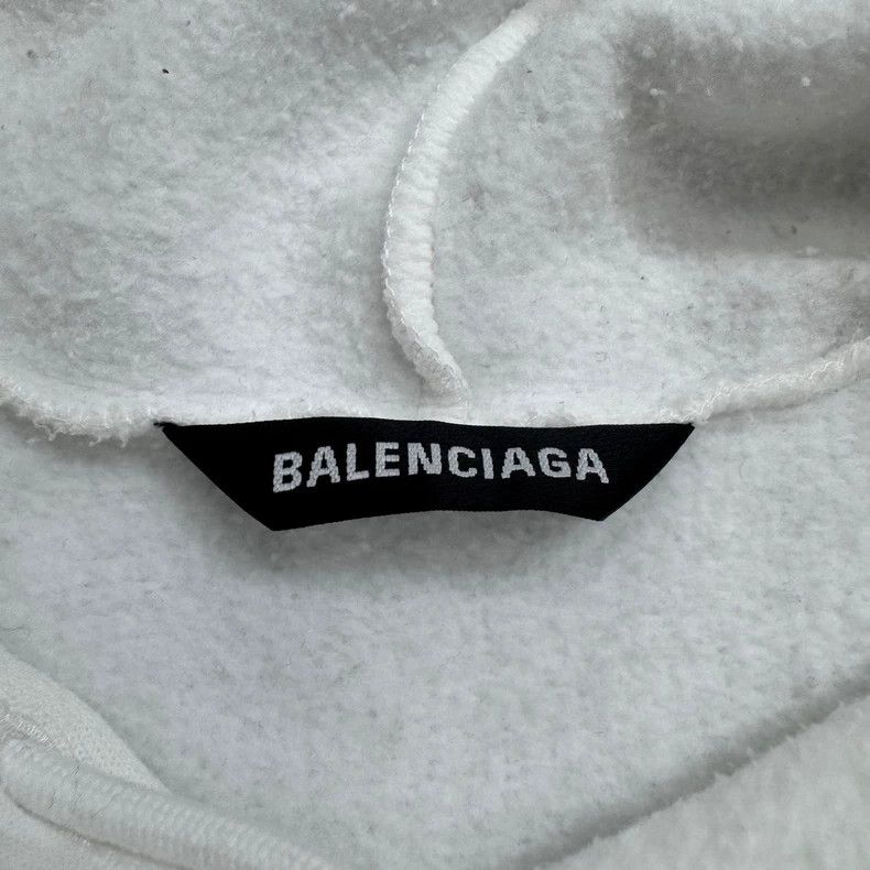 Balenciaga Balenciaga Seven-Language Print Hoodie Size US S / EU 44-46 / 1 - 3 Thumbnail