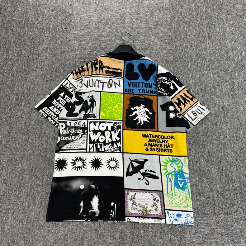 Louis Vuitton Louis Vuitton Comic Patchwork Short Sleeve Size US XL / EU 56 / 4 - 2 Thumbnail
