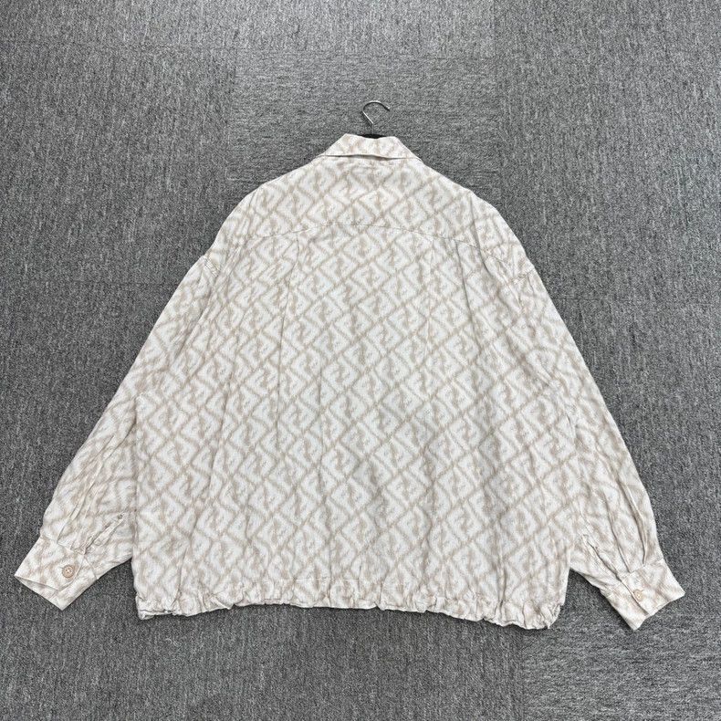 Fendi Fendi FF Print Linen Long Sleeve Shirt Size US M / EU 48-50 / 2 - 2 Thumbnail