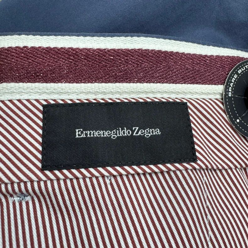 Ermenegildo Zegna Ermenegildo Zegna Blue Straight-Leg Pants Size US 36 / EU 52 - 3 Thumbnail
