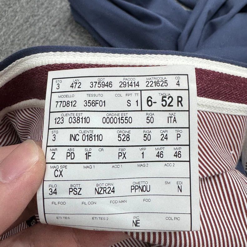 Ermenegildo Zegna Ermenegildo Zegna Blue Straight-Leg Pants Size US 36 / EU 52 - 5 Thumbnail