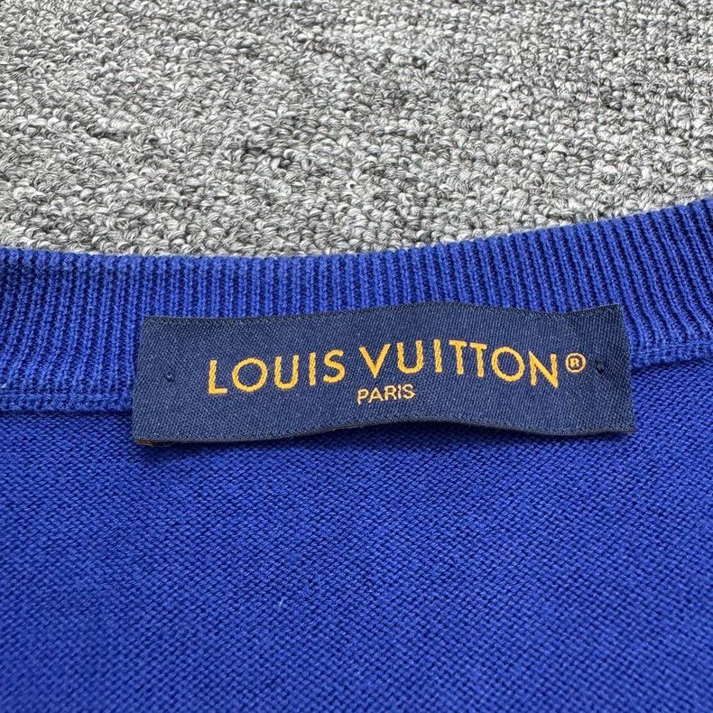 Louis Vuitton Louis Vuitton LV Slogan Intarsia Knit Tee Size US XL / EU 56 / 4 - 4 Thumbnail