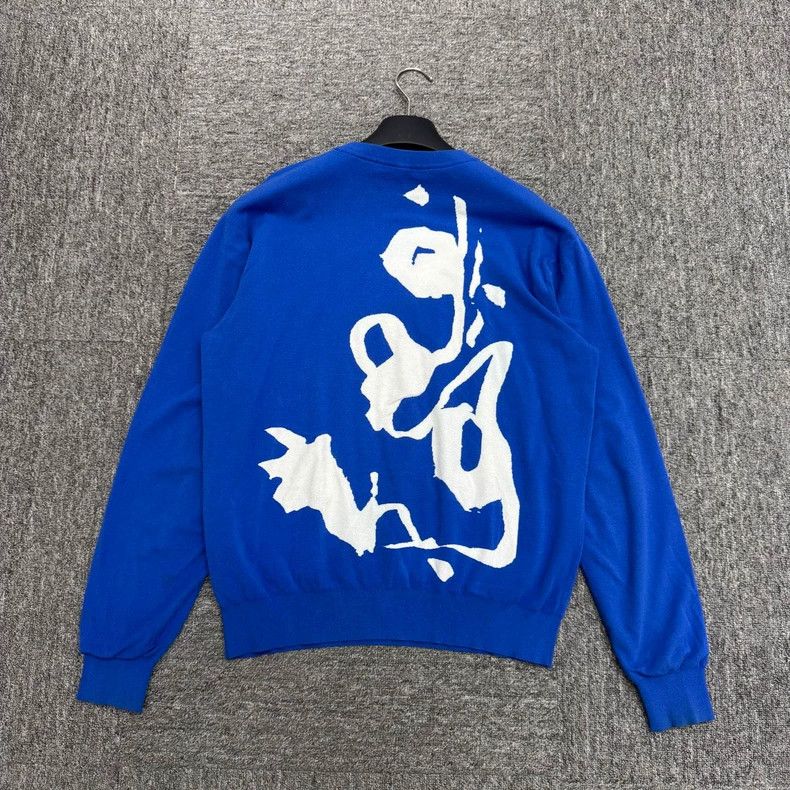 Louis Vuitton Louis Vuitton Blue Graffiti Logo Sweatshirt Size US M / EU 48-50 / 2 - 2 Thumbnail