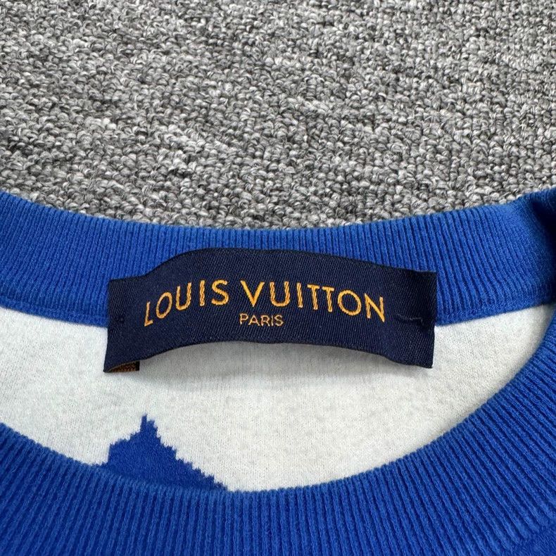Louis Vuitton Louis Vuitton Blue Graffiti Logo Sweatshirt Size US M / EU 48-50 / 2 - 3 Thumbnail