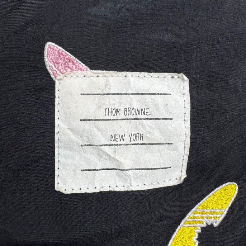 Thom Browne Thom Browne Shark Embroidered Nylon Shorts Size US 32 / EU 48 - 3 Thumbnail