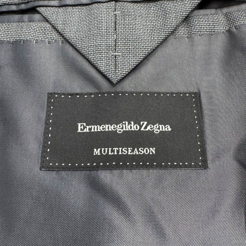 Ermenegildo Zegna Ermenegildo Zegna Gray Plaid Wool Blazer Size US L / EU 52-54 / 3 - 6 Thumbnail