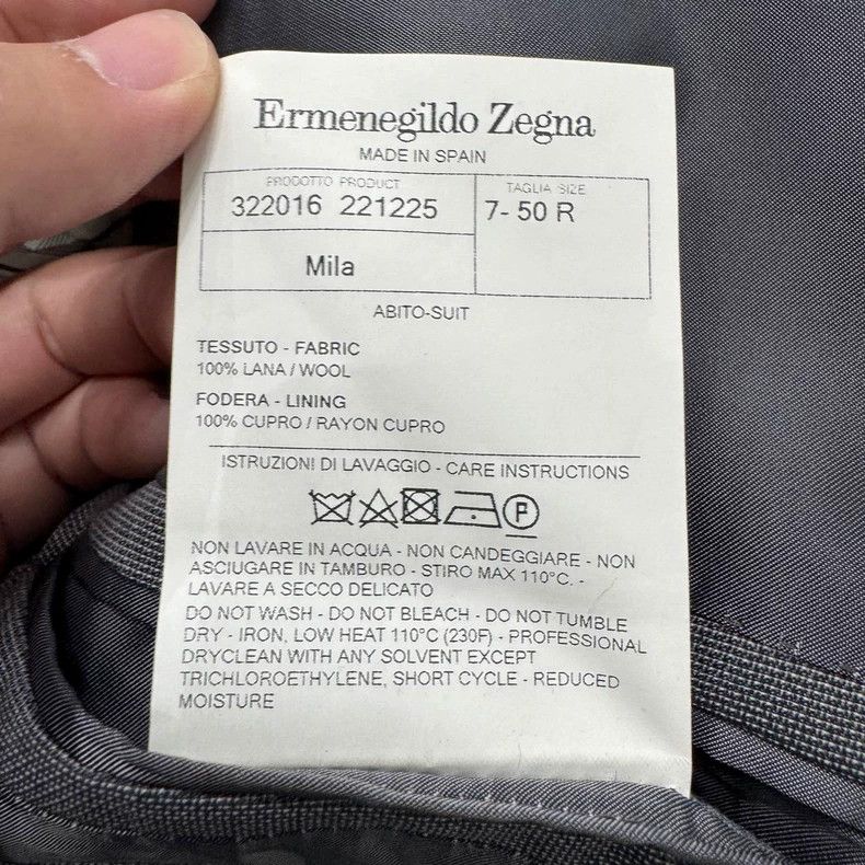Ermenegildo Zegna Ermenegildo Zegna Gray Plaid Wool Blazer Size US L / EU 52-54 / 3 - 4 Thumbnail
