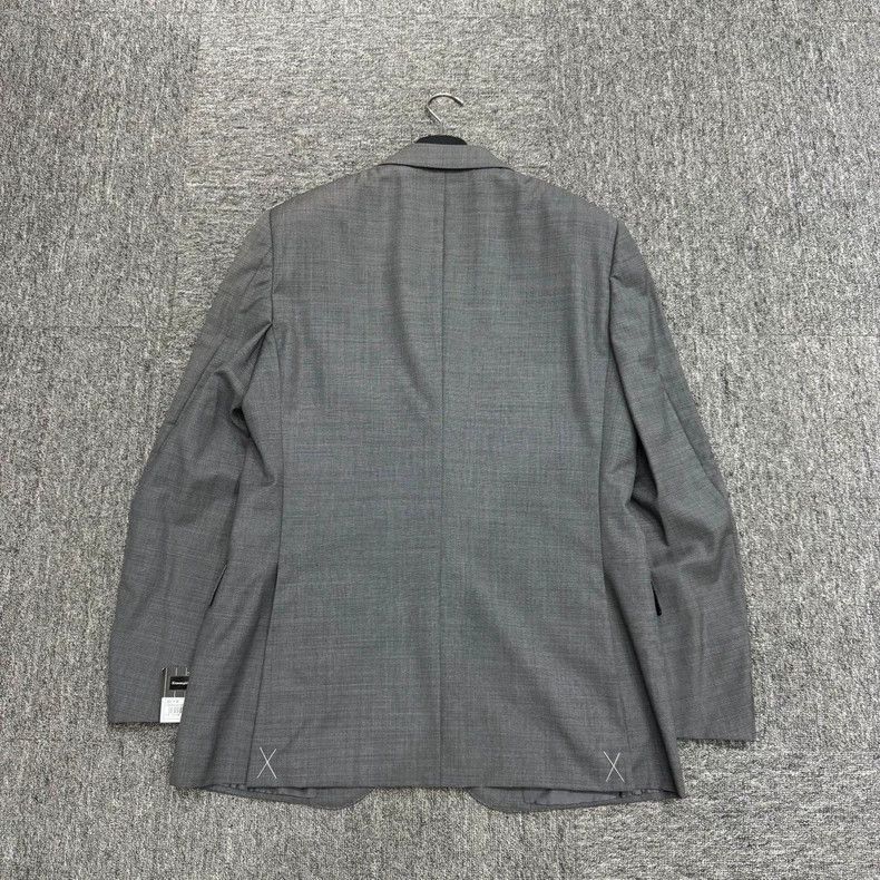 Ermenegildo Zegna Ermenegildo Zegna Gray Plaid Wool Blazer Size US L / EU 52-54 / 3 - 2 Thumbnail