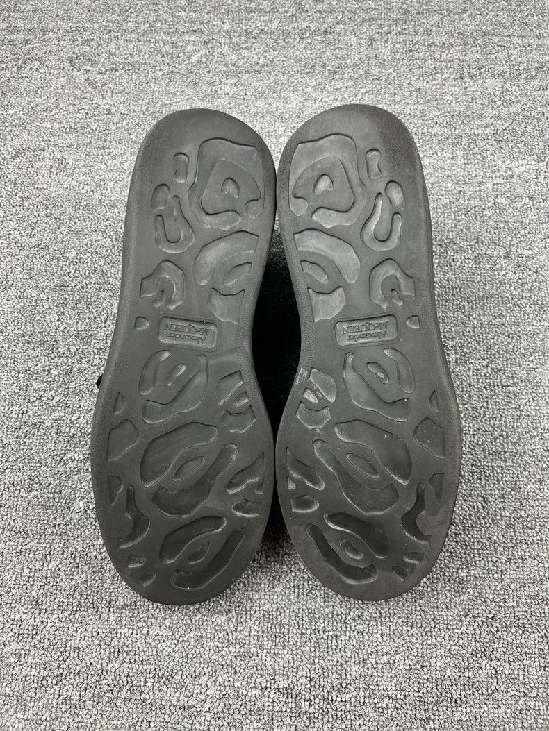 Alexander McQueen McQueen Black Leather Casual Sneakers Size US 10.5 / EU 43-44 - 5 Thumbnail