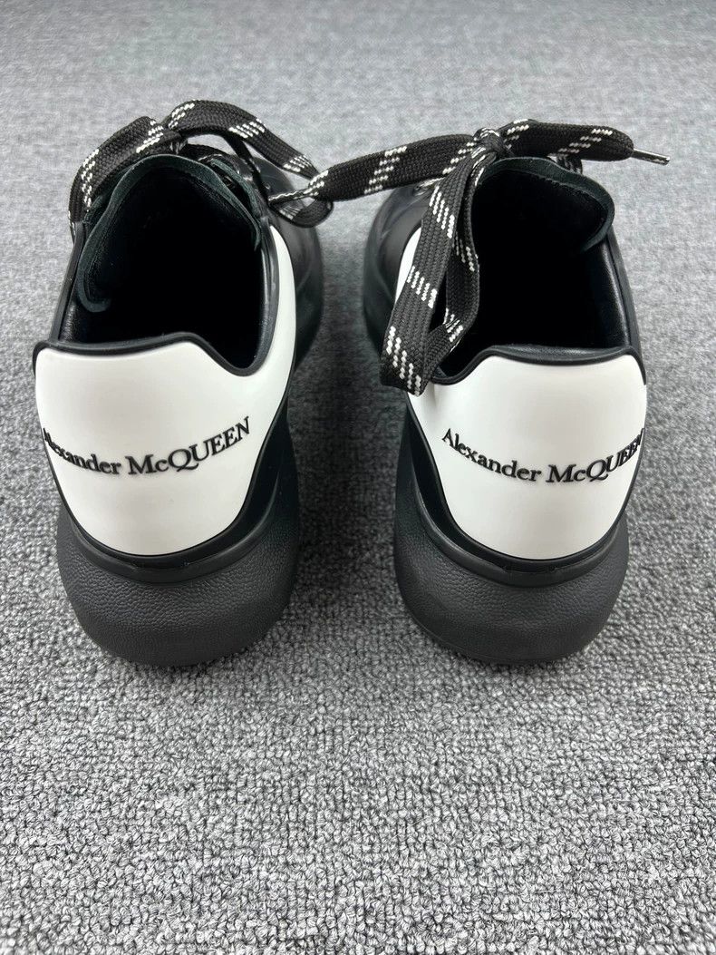 Alexander McQueen McQueen Black Leather Casual Sneakers Size US 10.5 / EU 43-44 - 4 Thumbnail