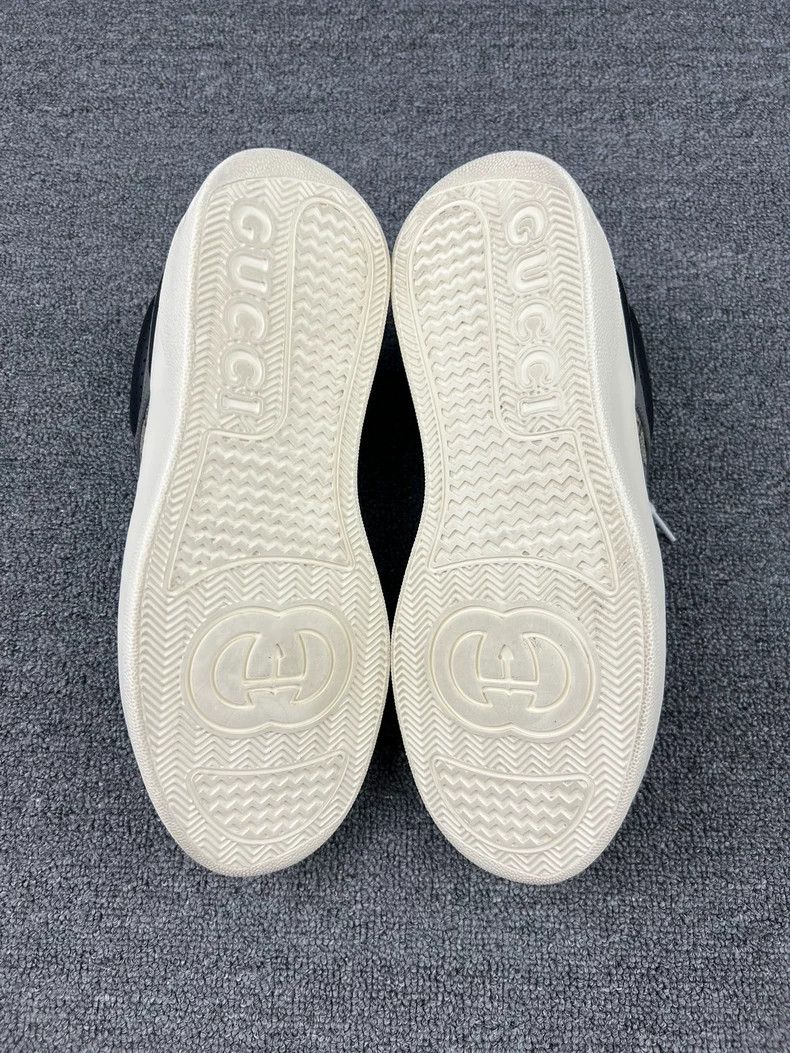 Gucci Gucci Gray Logo Print Low-Top Sneakers Size US 8 / EU 41 - 5 Thumbnail