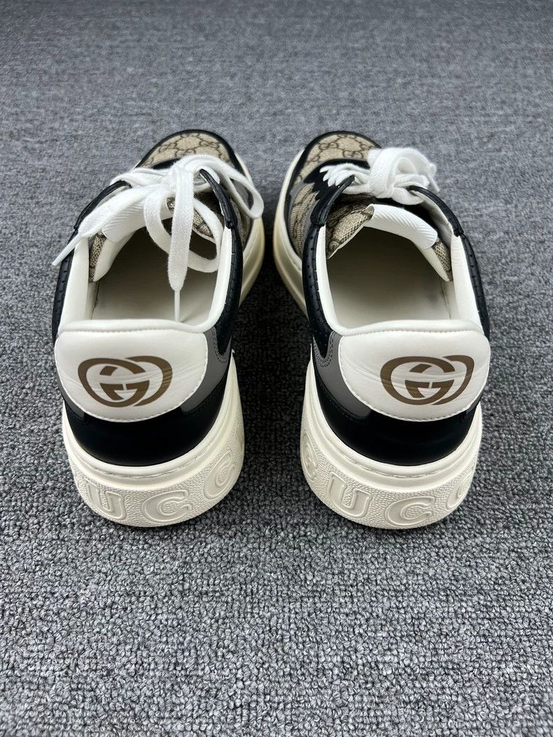 Gucci Gucci Gray Logo Print Low-Top Sneakers Size US 8 / EU 41 - 4 Thumbnail