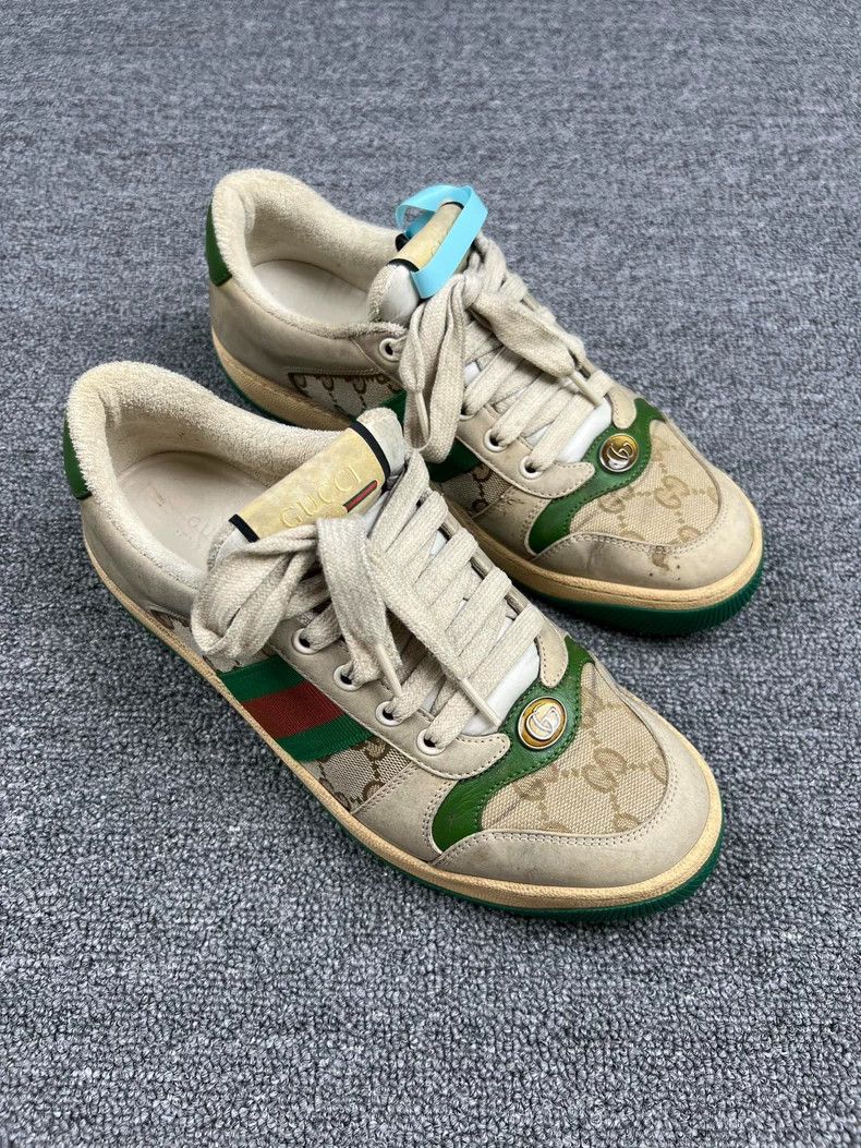 Gucci Gucci Distressed Low-Top Sneakers Size US 8.5 / EU 41-42 - 2 Thumbnail