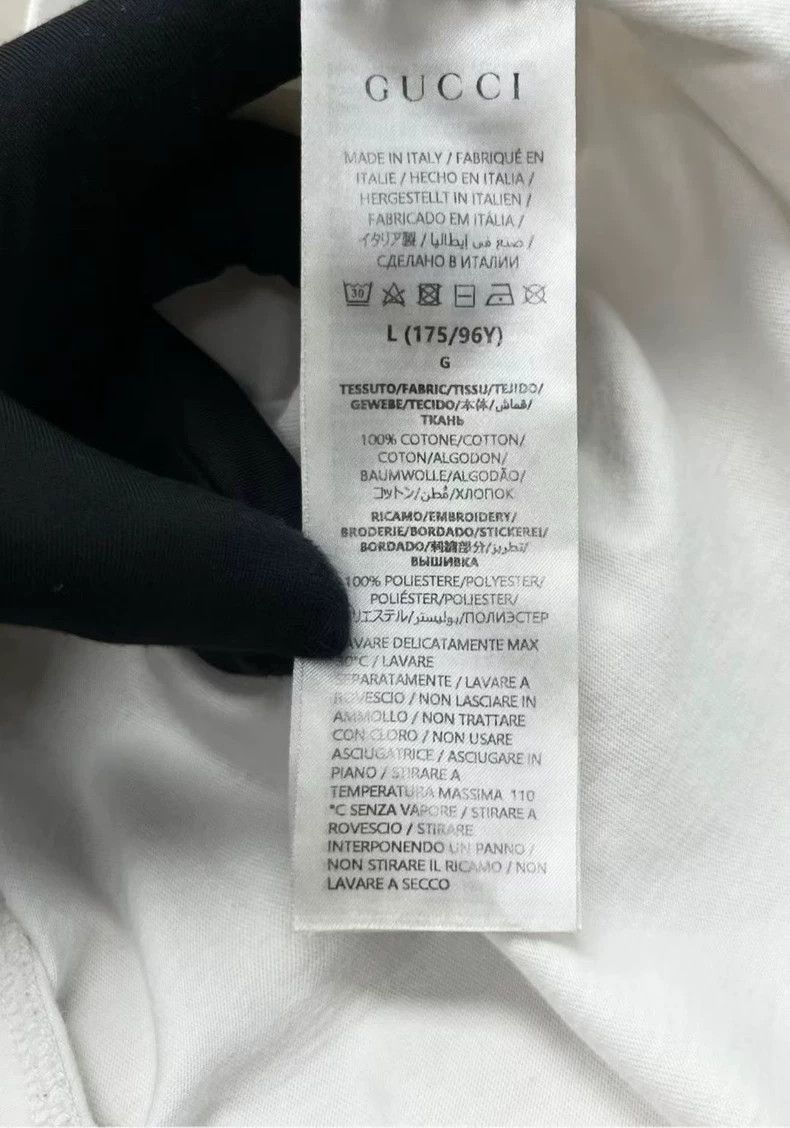Gucci Gucci FW24 Embroidered Logo Short Sleeve Tee Size US L / EU 52-54 / 3 - 3 Thumbnail