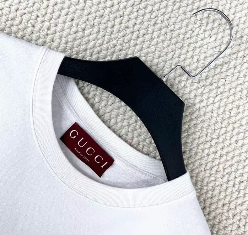 Gucci Gucci FW24 Embroidered Logo Short Sleeve Tee Size US L / EU 52-54 / 3 - 2 Thumbnail