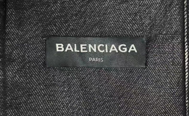 Balenciaga Balenciaga Black Distressed Denim Jacket Size US M / EU 48-50 / 2 - 4 Thumbnail