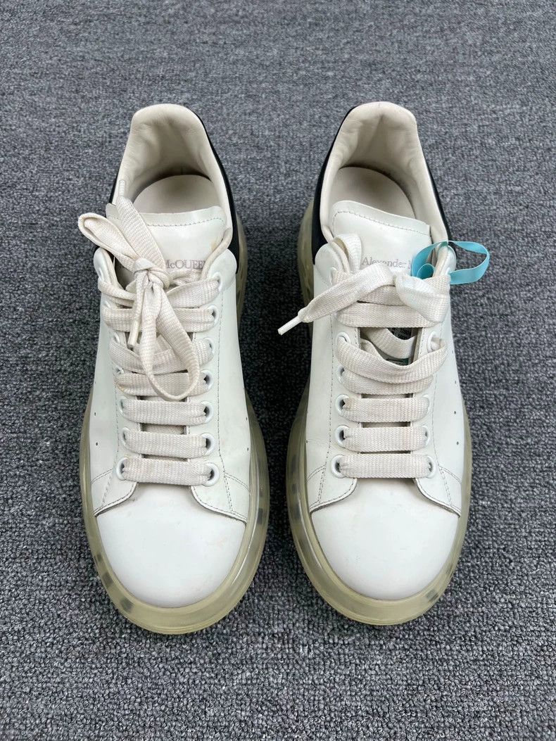 Alexander McQueen McQueen White Black Cushion Sneakers Size US 9.5 / EU 42-43 - 3 Thumbnail