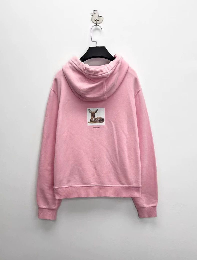 Burberry Burberry Pink Deer Logo Hoodie S Size US S / EU 44-46 / 1 - 2 Thumbnail
