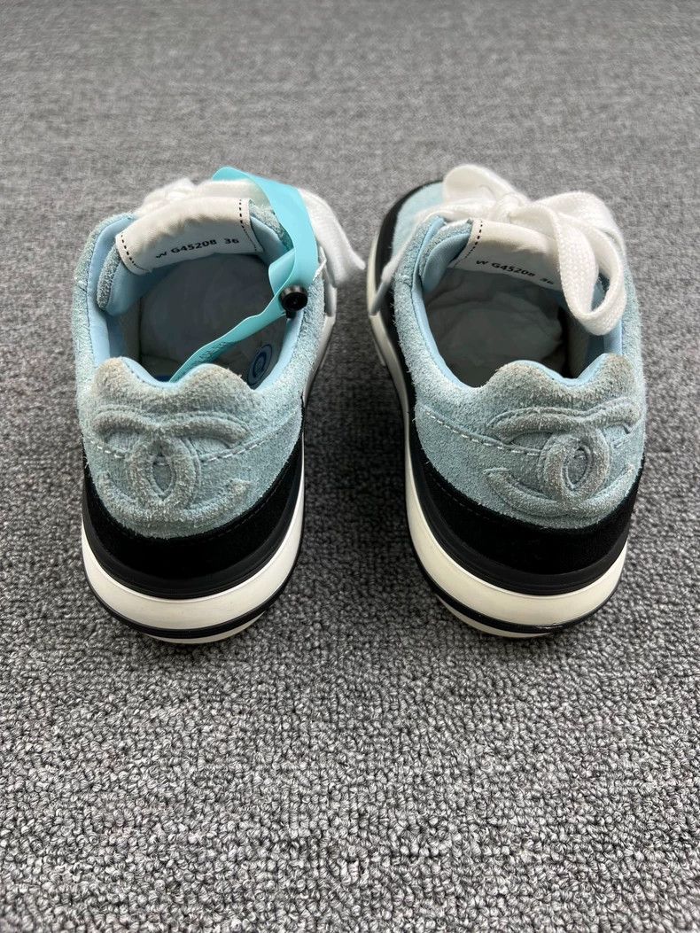 Chanel Chanel 23B Platform Sneakers Blue Size US 5 / EU 37 - 4 Thumbnail