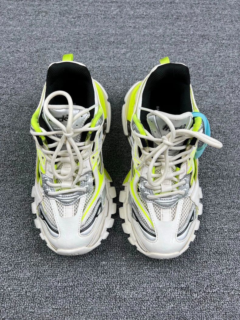 Balenciaga Balenciaga Track 2.0 White Green Sneakers Size US 5 / EU 37 - 3 Thumbnail