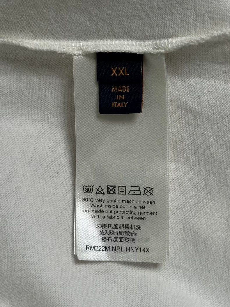 Louis Vuitton Louis Vuitton White Green Embroidered T-shirt Size US XXL / EU 58 / 5 - 5 Thumbnail
