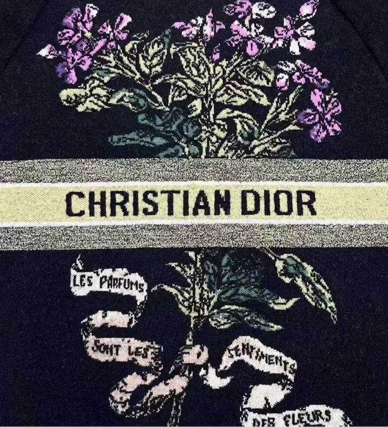 Dior Dior Floral Logo Cashmere Sweater Size US XS / EU 42 / 0 - 5 Thumbnail