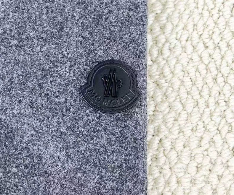 Moncler Moncler Two-Tone Wool Down Jacket Size US L / EU 52-54 / 3 - 6 Thumbnail