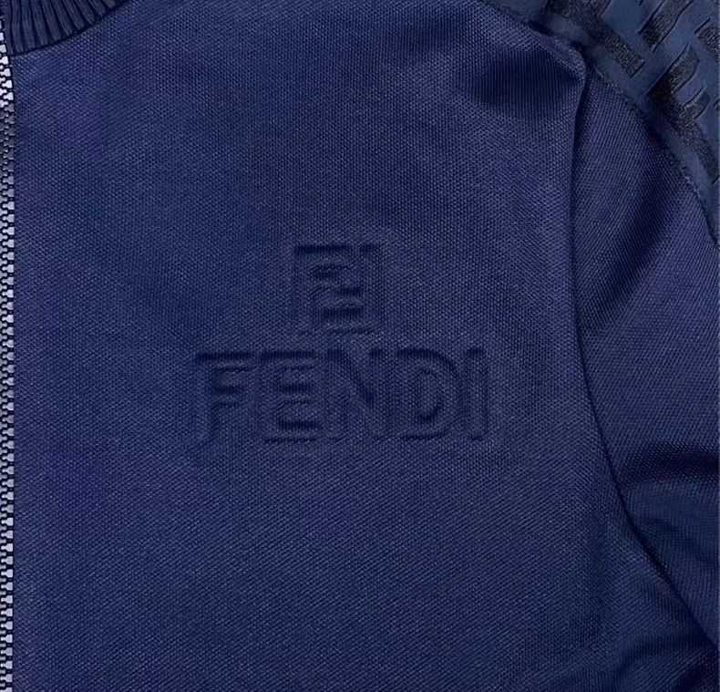 Fendi Fendi Navy Blue Short Zip Jacket Size US S / EU 44-46 / 1 - 5 Thumbnail