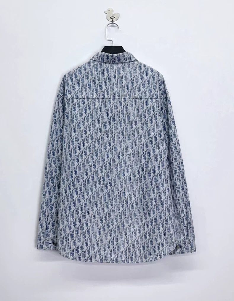 Dior Dior Oblique Blue White Denim Jacket Size US XL / EU 56 / 4 - 2 Thumbnail
